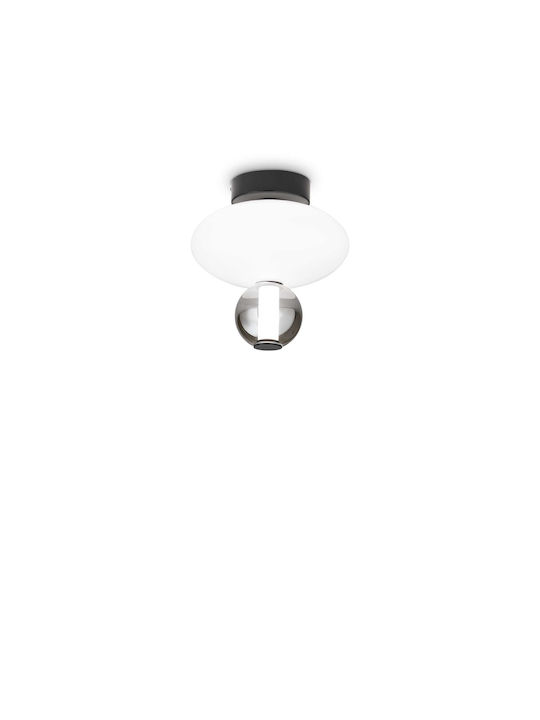 Φωτιστικό Οροφής - Πλαφονιέρα Lumiere 314228 Φ28x35cm Led 2350lm 18W 3000K White-Grey Ideal Lux